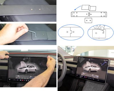 Mobile phone holder Tesla Model 3 from 2024-