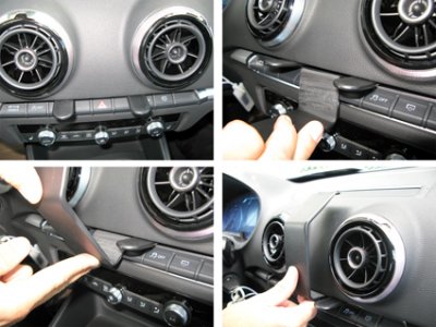 Mobile phone holder Audi A3 from 2012-2020 | For mounting to the right of the steering wheel