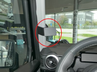 Mobile phone holder Ineos Grenadier from model year 2022-