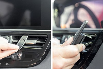 Assembly of Proclip mobile phone holder Lexus ES from 2021-