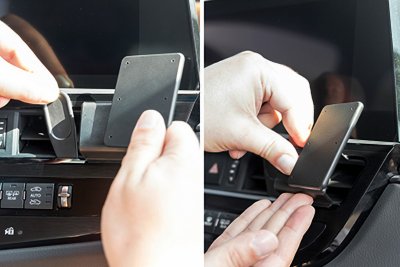 Installation of Proclip mobile holder for Lexus ES from 2021-
