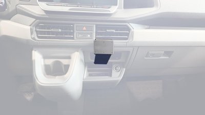 Mobile phone holder MAN TGE from 2025 onwards | For mounting to the right under the AC outlet (automatic gerbox only)