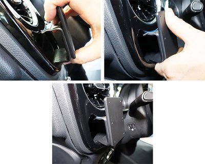 Mobile phone holder Mercedes Vito from 2024- | For mounting on the left of the steering wheel