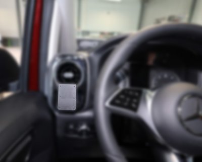 Mobile phone holder for Mercedes Vito from 2024- | For mounting on the left of the steering wheel
