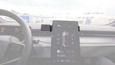 Mobile phone holder Polestar 3 from 2023 onwards | For mounting to the left of the screen
