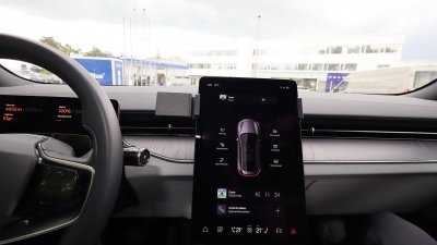 Mobile phone holder Polestar 3 from 2023 onwards | For mounting to the left of the screen