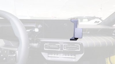 Mobile phone holder Renault 5 from 2024 onwards | For mounting to the right of the screen