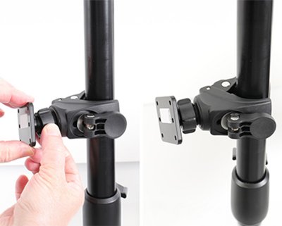 Universal Pipe Mount with Mounting Plate.