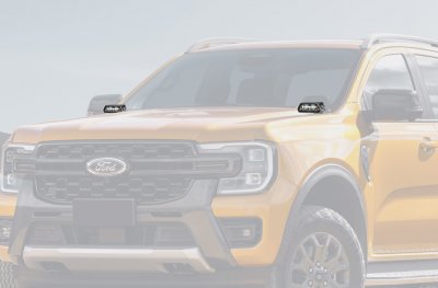 Bonnet mounts for auxiliary lights/work lights for Ford Ranger from 2023 onwards