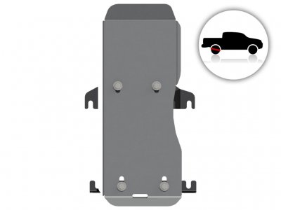 Aluminum skid plate Nissan Qashqai 2014- for rear differential