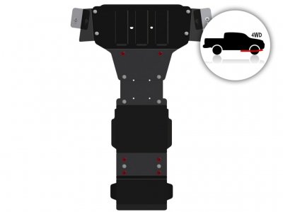 Skid plate for Mercedes-Benz Sprinter 2013-