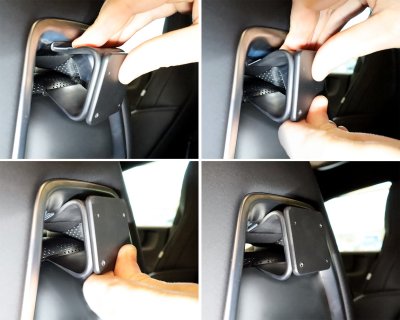 Mobile phone holder Polestar 4 from 2024 and newer | For mounting in the headrest