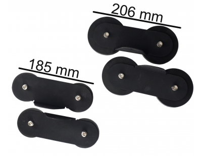 Magnetic holders for e.g. LED ramps