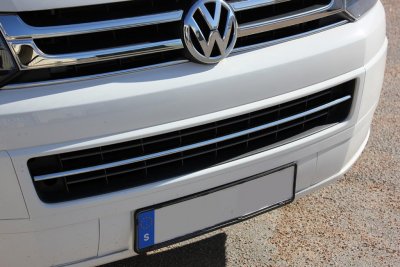 Stainless steel lower grill for Volkswagen Transporter T5 2010-2015