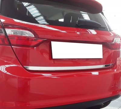 Stainless steel tailgate bottom strip for Ford Fiesta 2018 onwards