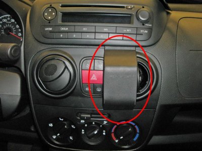 Mobile phone holder for Peugeot Bipper from 2008-