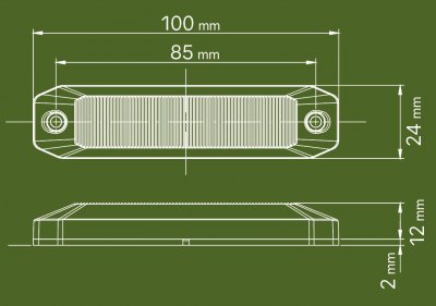 LEDSON OptoLine M - Position light/side marker | 9-32V