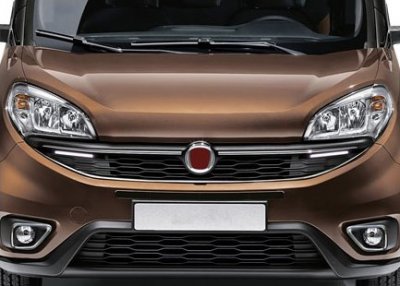 Stainless Steel Upper Grill for Fiat Dobló from 2015-