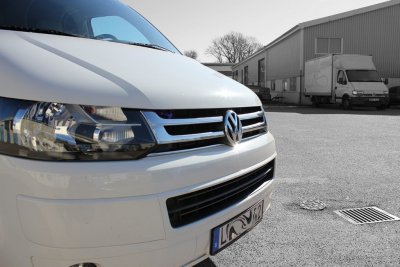 Stainless steel upper grill for Volkswagen Transporter T5 2010-2015