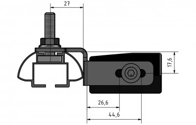 Package of brackets for LED ramp for 912/929 roof rack
