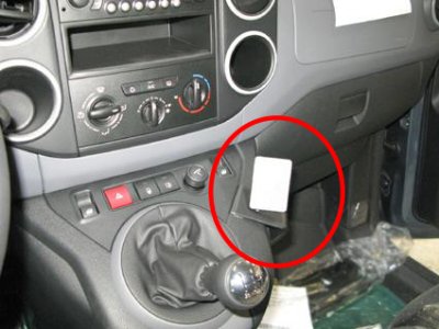 Mobile phone holder for Peugeot Partner from 2008-2018