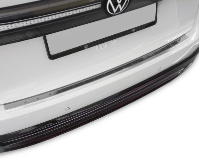 Rear bumper protection Volkswagen ID.7 2024- | Polished | With edge