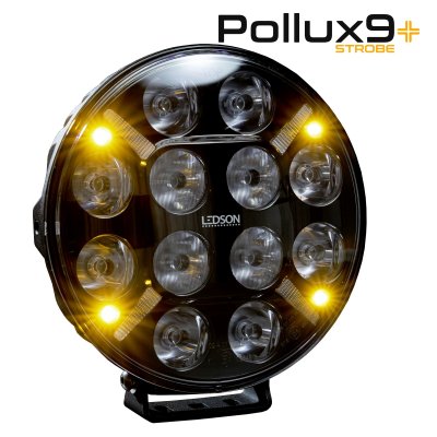 Pollux9+ Strobe | LED Extra light with built-in strobe | 218 mm (9") - 120W