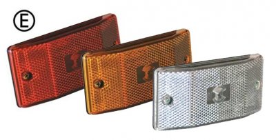 Rectangular LED position light with built-in reflector | 12V/24V