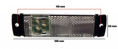 Position light with 3xLED and built-in reflector | 12V/24V