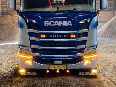 Position light for LED fog lights for Scania Next Gen from 2017-2022
