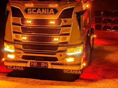 Position light for LED fog lights for Scania Next Gen from 2017-2022