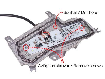 Position light for LED fog lights for Scania Next Gen from 2017-2022