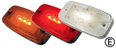 Position light 9-32 V 3xLED 111x51x22 mm