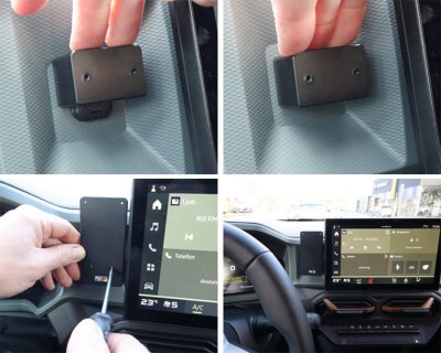 Installation of mobile phone holder for Dacia Bigster from 2025-