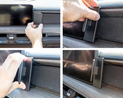 Installation of mobile phone holder Kia EV9 from 2024-