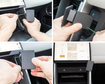 Mobile phone holder installation for Land Rover Discovery Sport from 2024-