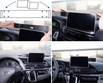 Mobile holder installation Maxus e-Deliver 9 from 2021- | For mounting on the center screen
