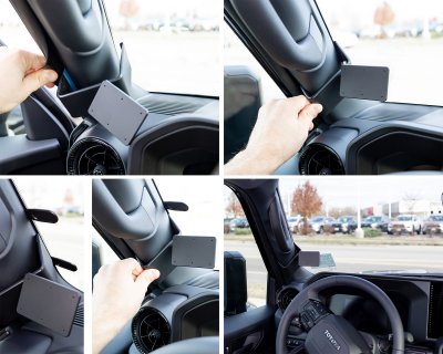 Mobile phone holder mounting Toyota Land Cruiser 2024- | Mounting on left A-pillar