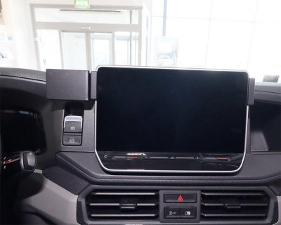 Mobile phone holder Volkswagen Crafter from 2025 onwards | For mounting to the left of the screen (for 10,4 screen)