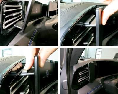 Mobile phone holder Volkswagen Tiguan 2024- | For mounting to the left of the steering wheel