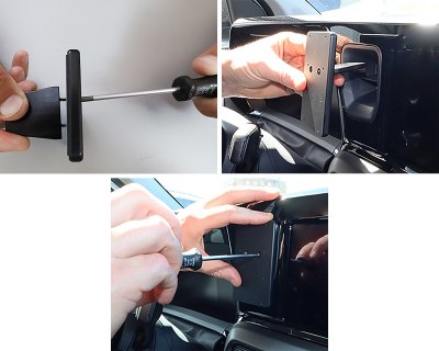 Mobile phone holder for Ford Courier from 2023-