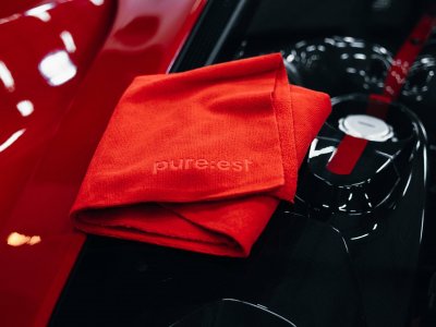 Pureest All purpose cleaning cloth 65x60 cm - Red