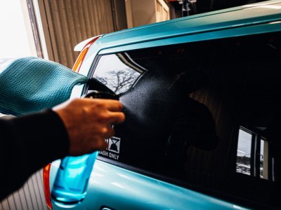 Pureest Glass cleaning cloth 40x40 cm - Light blue