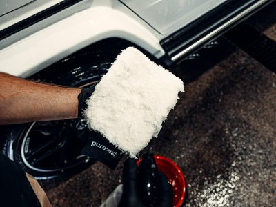 Pureest Washing Glove - White