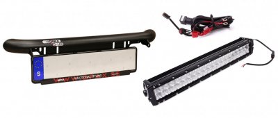 Extra light bar incl. LED light bar Nissan Navara 2015-
