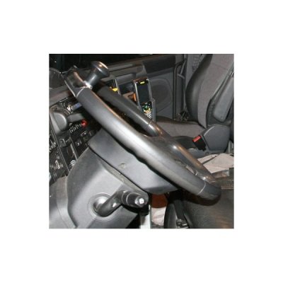 Plastic/metal steering wheel knob