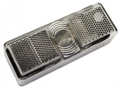 Rectangular position lamp with built-in reflector