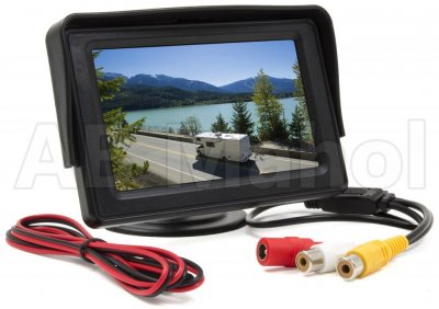 Rear view camera system with 4.3" monitor and camera for VW Transporter T6 from 2016-