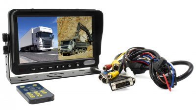 Rear view camera system 7-inch with 1 standard & 1 ball camera