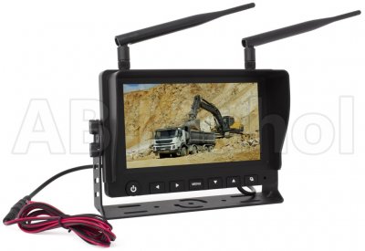 Wireless rear view camera system 7" screen incl. 3 cameras
